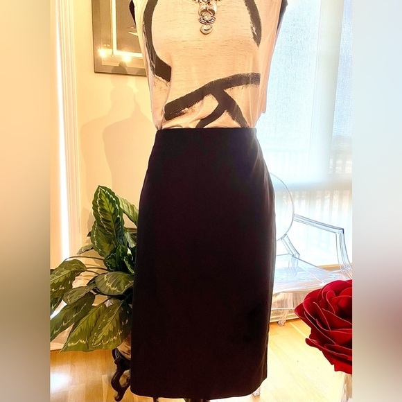 Y2K Powerline pencil skirt,black w/invisible side zip & opposite btm side zip 🖤 - Picture 2 of 10